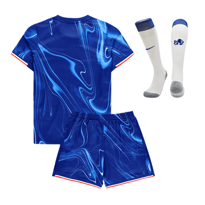 Kid's Chelsea Home  Soccer Jersey Kit(Jersey+Shorts+Socks) 2024/25 footmaillots.fr