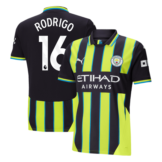 RODRIGO #16 Manchester City Away  Soccer Jersey 2024/25 footmaillots.fr