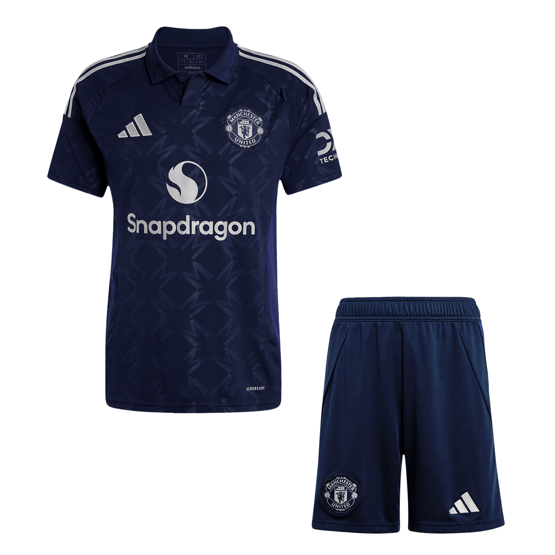 Manchester United Away  Soccer Jersey Kit(Jersey+Shorts) 2024/25 footmaillots.fr