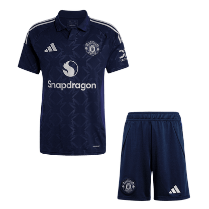 Manchester United Away  Soccer Jersey Kit(Jersey+Shorts) 2024/25 footmaillots.fr