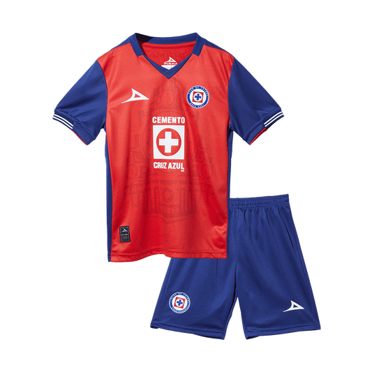 Kid's Cruz Azul Third Away  Soccer Jersey Kit(Jersey+Shorts) 2024/25 footmaillots.fr