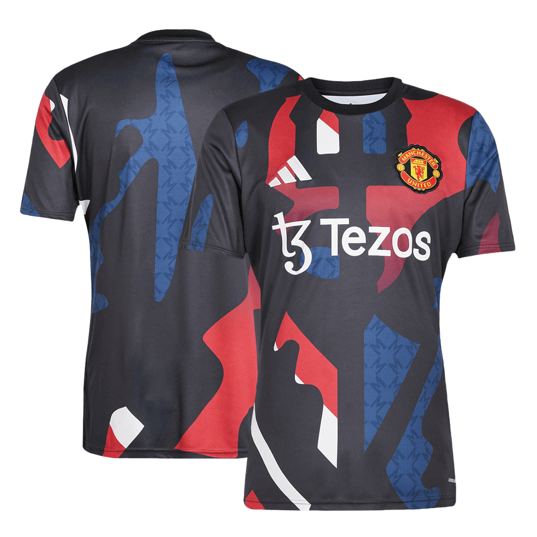 Manchester United Pre-Match  Soccer Jersey 2024/25 footmaillots.fr