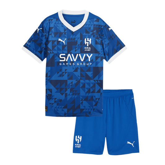 Kid's Al Hilal SFC Home  Soccer Jersey Kit(Jersey+Shorts) 2024/25 footmaillots.fr