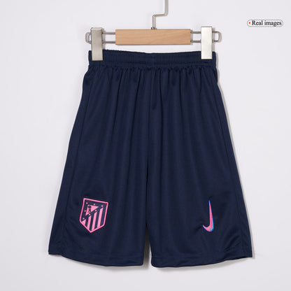 Kid's Atletico Madrid Third Away  Soccer Jersey Kit(Jersey+Shorts+Socks) 2024/25 footmaillots.fr