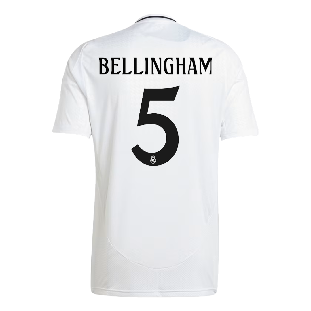 BELLINGHAM #5 Real Madrid Home  Soccer Jersey 2024/25 footmaillots.fr