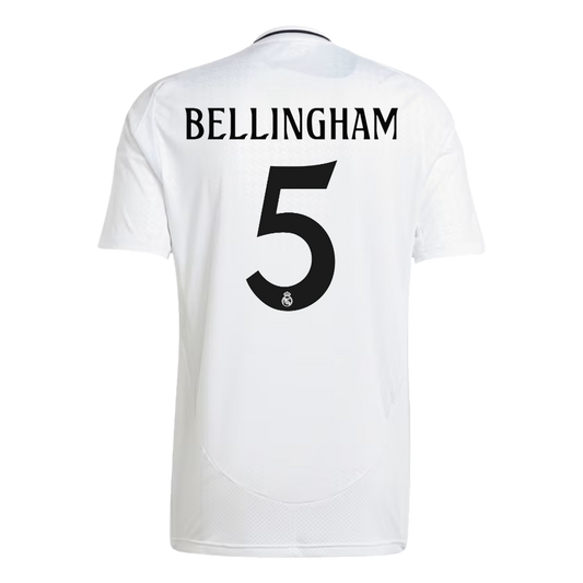 BELLINGHAM #5 Real Madrid Home  Soccer Jersey 2024/25 footmaillots.fr
