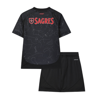 Kid's Benfica Away  Soccer Jersey Kit(Jersey+Shorts) 2024/25 footmaillots.fr