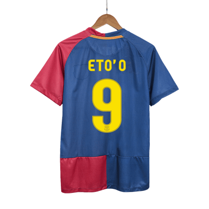 Retro ETO'O #9 2008/09 Barcelona Home  Soccer Jersey footmaillots.fr
