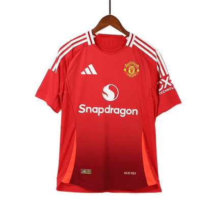 Player Version Manchester United Home  Soccer Jersey Kit(Jersey+Shorts) 2024/25 footmaillots.fr