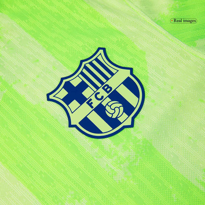 Player Version Barcelona Third Away  Soccer Jersey 2024/25-?Spotify Logo Without Text? footmaillots.fr