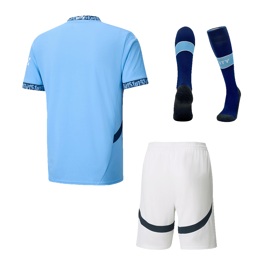 Manchester City Home  Soccer Jersey Kit(Jersey+Shorts+Socks) 2024/25 footmaillots.fr