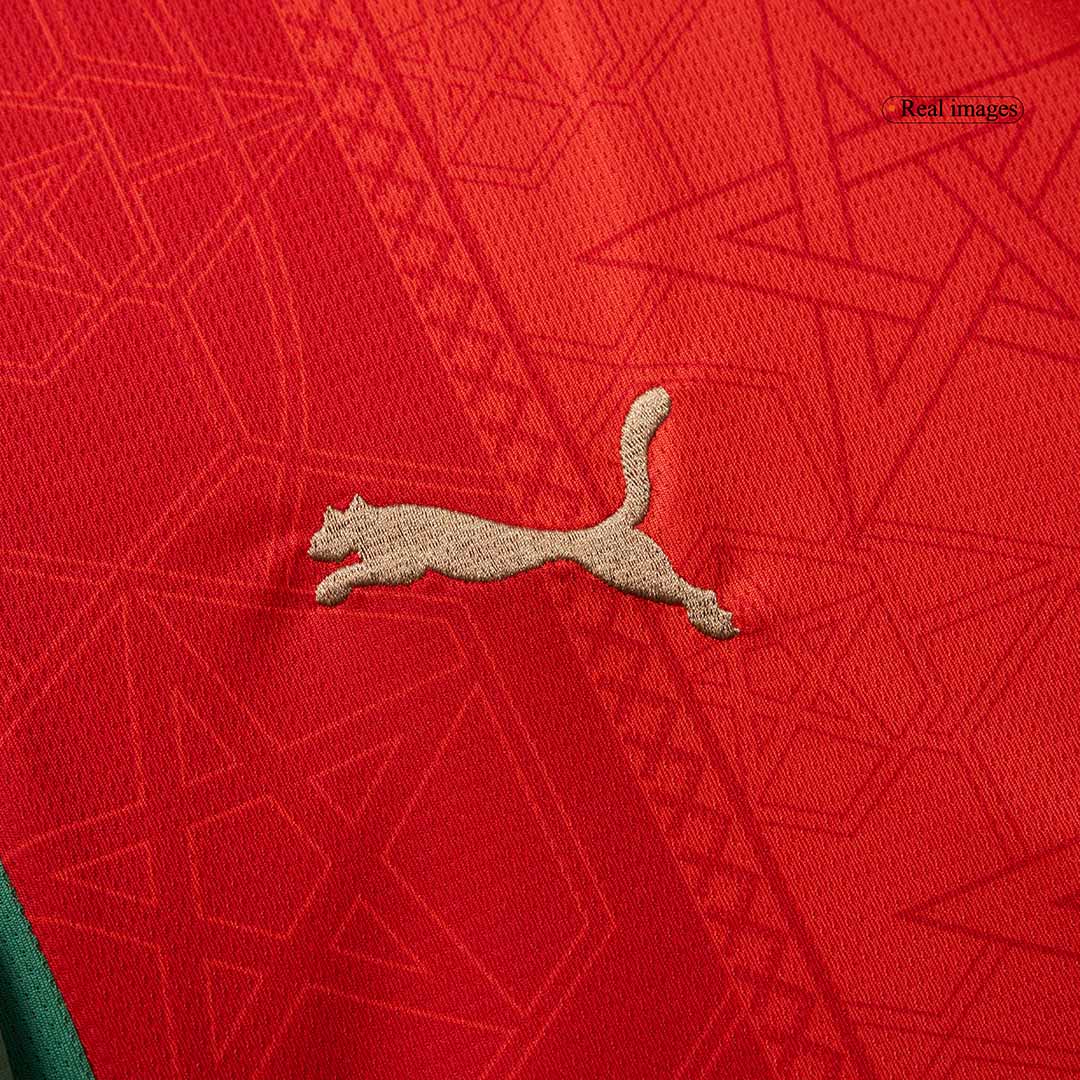 Morocco Home  Soccer Jersey 2024/25 footmaillots.fr