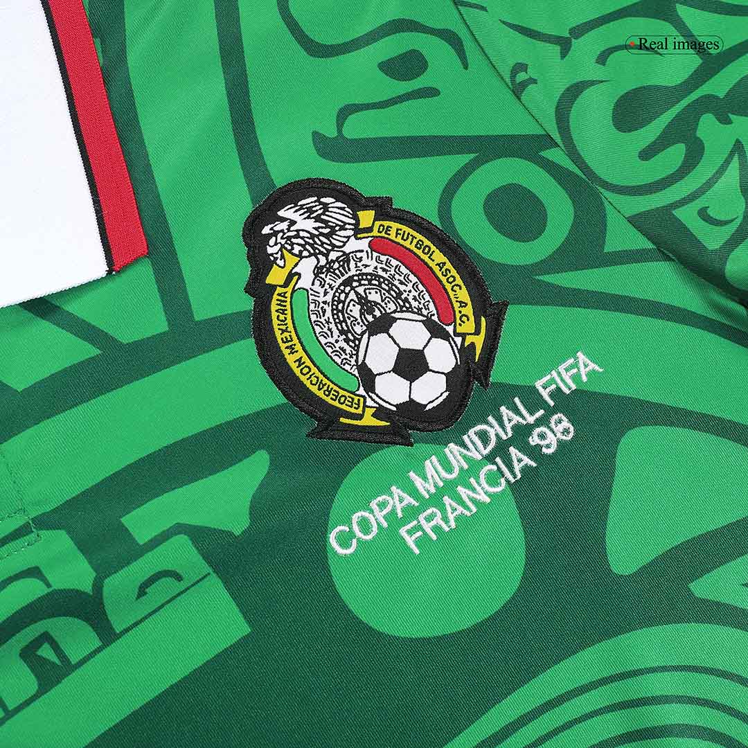 Discount Mexico Home Soccer Jersey 1998 footmaillots.fr