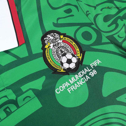 Discount Mexico Home Soccer Jersey 1998 footmaillots.fr