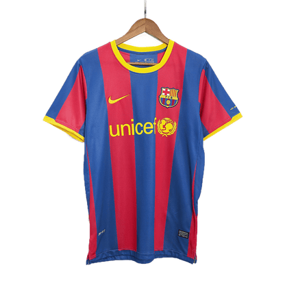 Retro DAVID VILLA #7 2010/11 Barcelona Home  Soccer Jersey footmaillots.fr