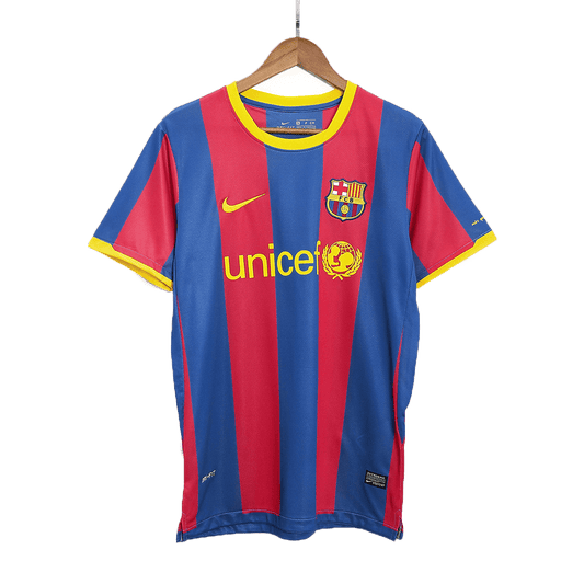 Retro XAVI #6 2010/11 Barcelona Home  Soccer Jersey footmaillots.fr