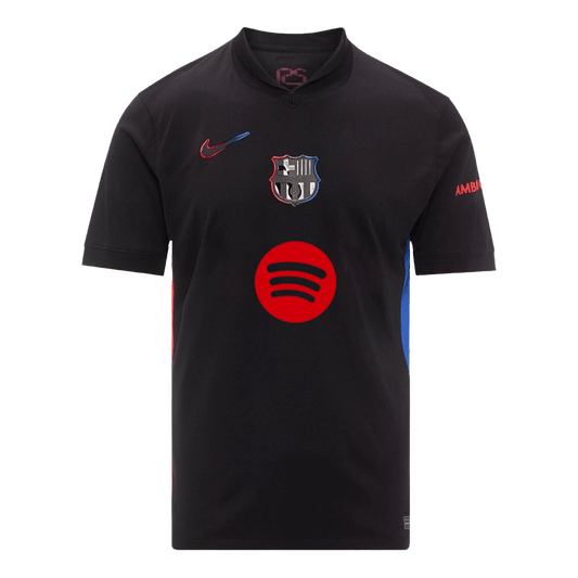 Barcelona Away  Soccer Jersey 2024/25 - Spotify Logo Without Text footmaillots.fr