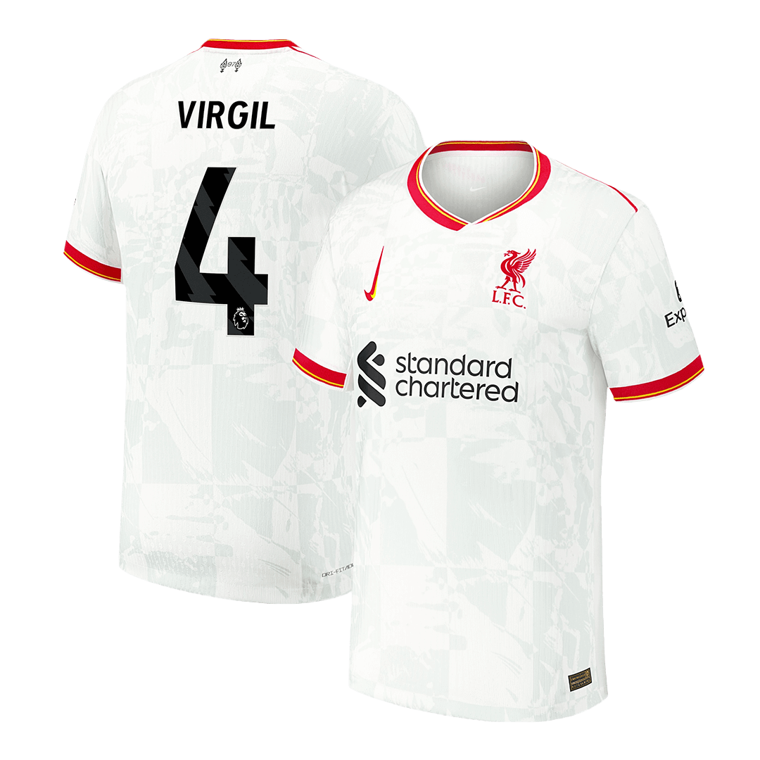 Player Version VIRGIL #4 Liverpool Third Away  Soccer Jersey 2024/25 footmaillots.fr