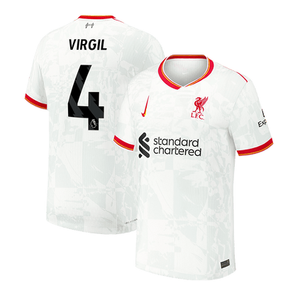 Player Version VIRGIL #4 Liverpool Third Away  Soccer Jersey 2024/25 footmaillots.fr