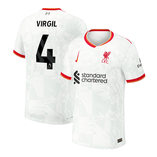 Player Version VIRGIL #4 Liverpool Third Away  Soccer Jersey 2024/25 footmaillots.fr