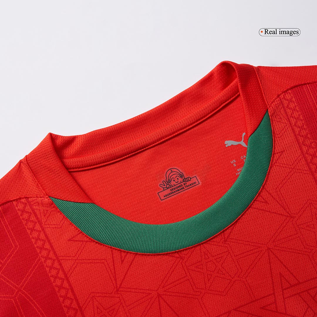 Morocco Home  Soccer Jersey 2024/25 footmaillots.fr
